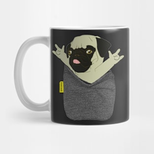 Pug Rock Pocket Mug